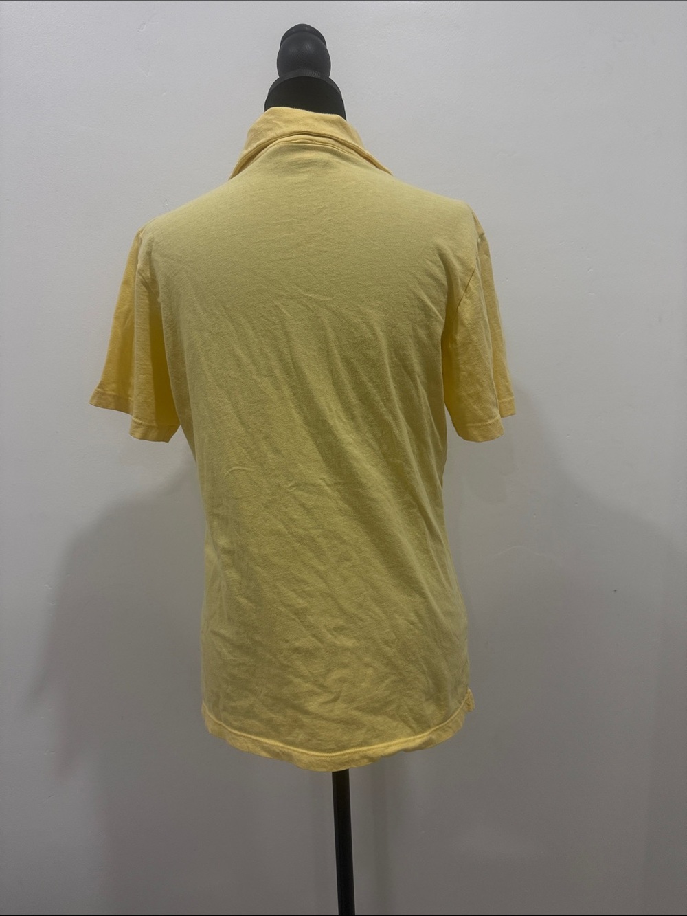 Big Bud Press Short-Sleeve Button-Down Polo in Pale Yellow - Picture 3 of 5